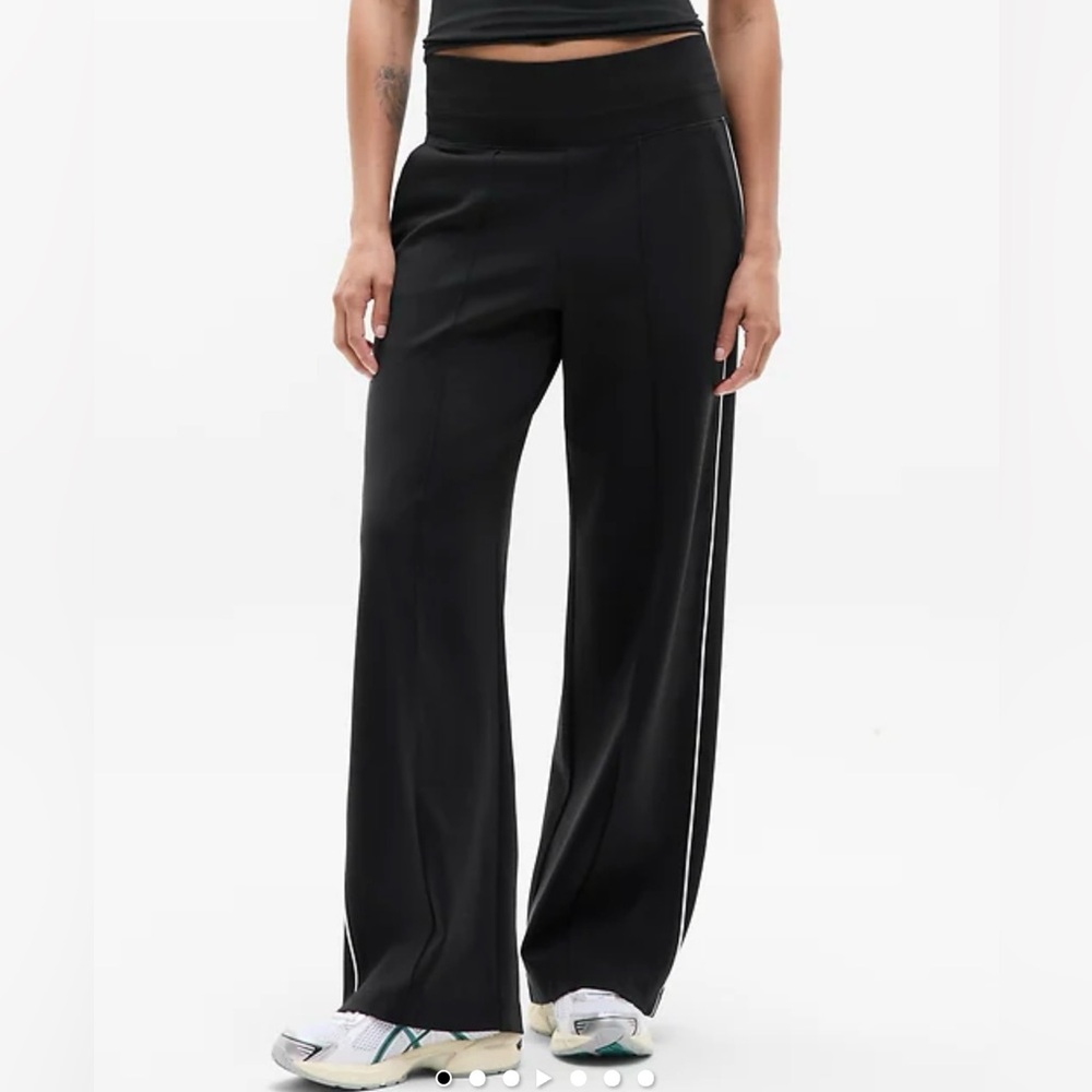 Venice High Rise Track Stripe Wide Leg Pant